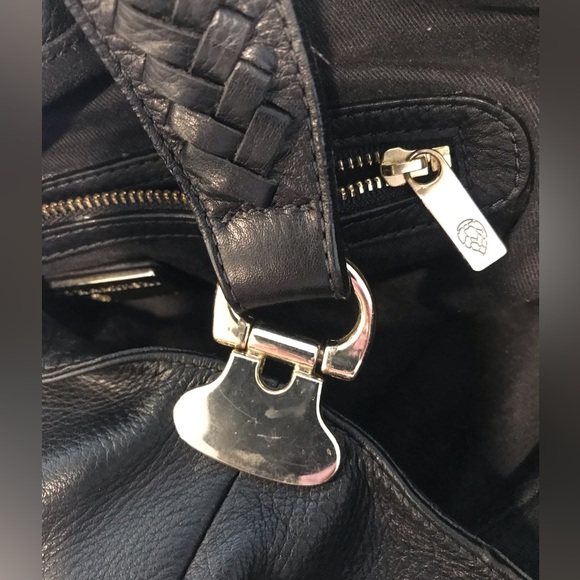 Helen Kaminski Black Leather Handbag Tote Bag - Picture 15 of 16